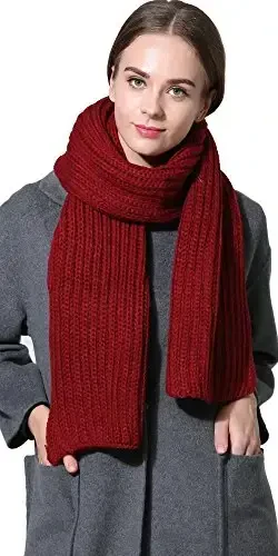 NEOSAN Women Men Winter Thick Cable Knit Wrap Chunky Warm Scarf - 5