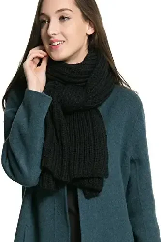 NEOSAN Women Men Winter Thick Cable Knit Wrap Chunky Warm Scarf - 3