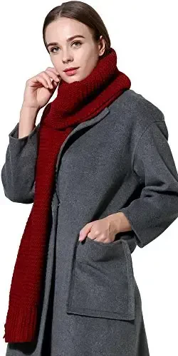 NEOSAN Women Men Winter Thick Cable Knit Wrap Chunky Warm Scarf - 4