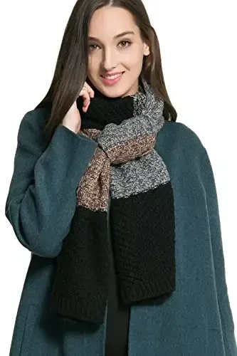 NEOSAN Women Men Winter Thick Cable Knit Wrap Chunky Warm Scarf - 3