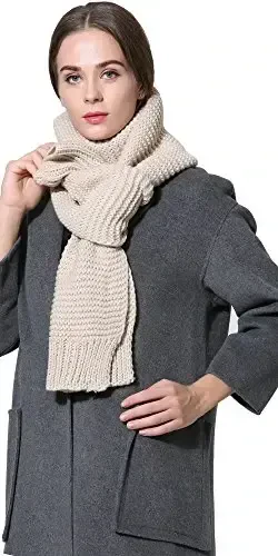 NEOSAN Women Men Winter Thick Cable Knit Wrap Chunky Warm Scarf - 3
