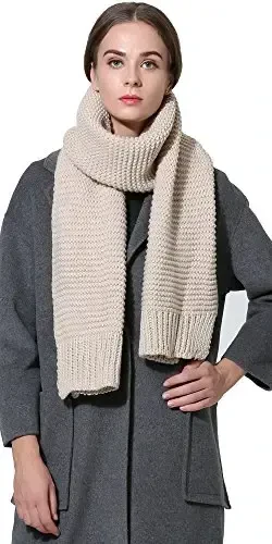 NEOSAN Women Men Winter Thick Cable Knit Wrap Chunky Warm Scarf - 5