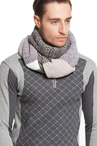 NEOSAN Women Men Winter Thick Cable Knit Wrap Chunky Warm Scarf - 4