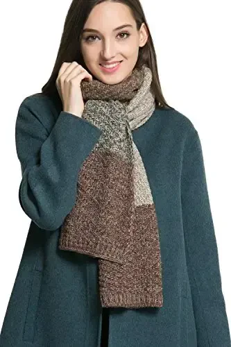NEOSAN Women Men Winter Thick Cable Knit Wrap Chunky Warm Scarf - 2