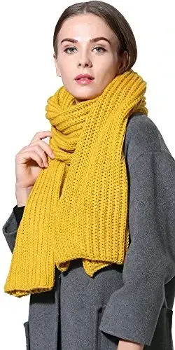 NEOSAN Women Men Winter Thick Cable Knit Wrap Chunky Warm Scarf - 3