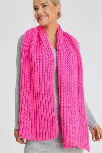 NEOSAN Women Men Winter Thick Cable Knit Wrap Chunky Warm Scarf - 3