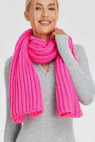 NEOSAN Women Men Winter Thick Cable Knit Wrap Chunky Warm Scarf - 4