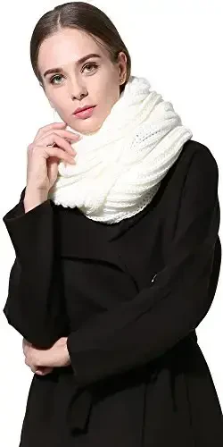 NEOSAN Women Men Winter Thick Cable Knit Wrap Chunky Warm Scarf - 4