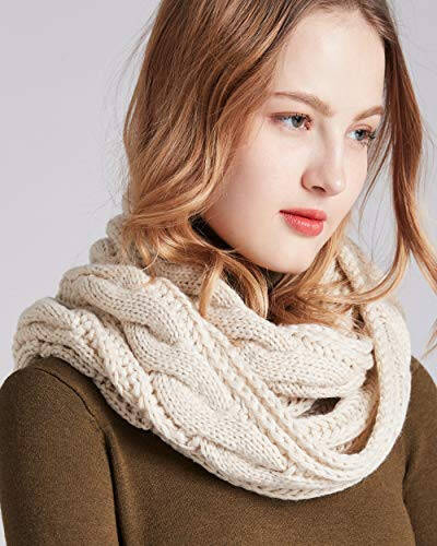 NEOSAN Womens Thick Ribbed Knit Winter Infinity Circle Loop Scarf - 5