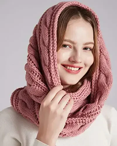 NEOSAN Womens Thick Ribbed Knit Winter Infinity Circle Loop Scarf - 3