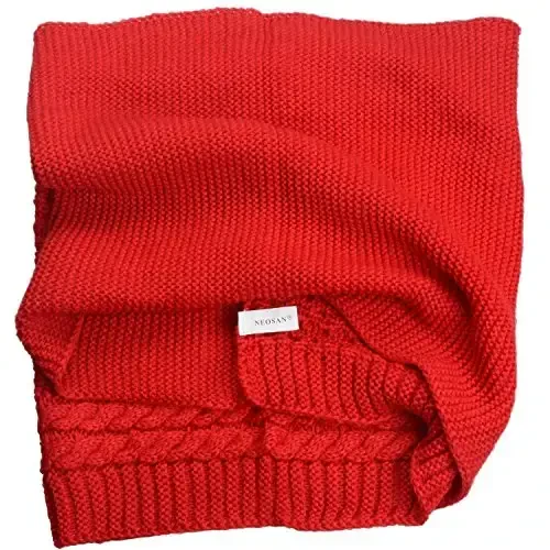 NEOSAN Womens Thick Ribbed Knit Winter Infinity Circle Loop Scarf - 6