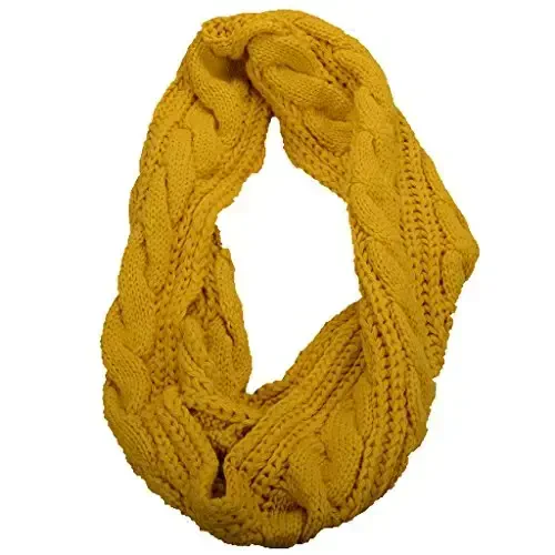 NEOSAN Womens Thick Ribbed Knit Winter Infinity Circle Loop Scarf - NEOSAN (1)