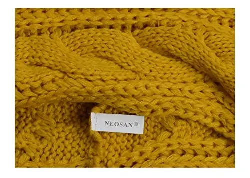 NEOSAN Womens Thick Ribbed Knit Winter Infinity Circle Loop Scarf - 8