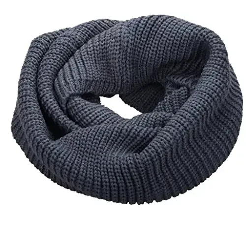 NEOSAN Womens Thick Ribbed Knit Winter Infinity Circle Loop Scarf - NEOSAN