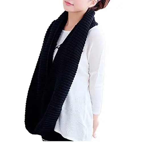 NEOSAN Womens Thick Ribbed Knit Winter Infinity Circle Loop Scarf - 3