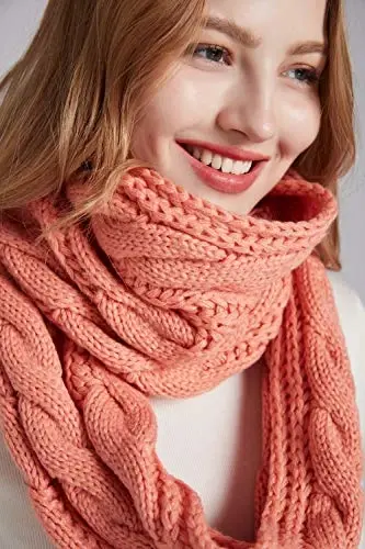 NEOSAN Womens Thick Ribbed Knit Winter Infinity Circle Loop Scarf - 3