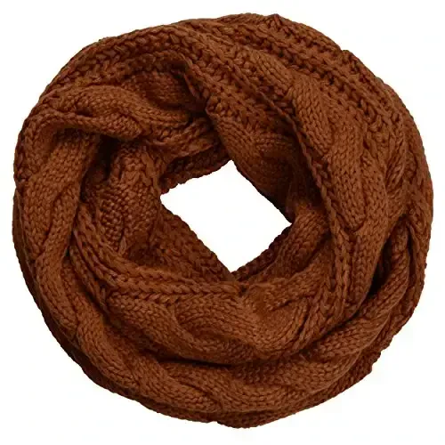 NEOSAN Womens Thick Ribbed Knit Winter Infinity Circle Loop Scarf - NEOSAN