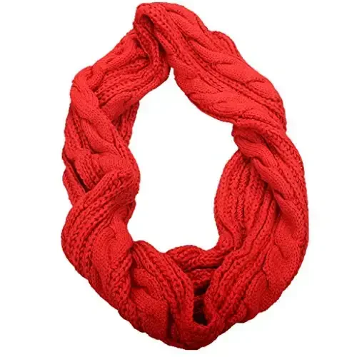 NEOSAN Womens Thick Ribbed Knit Winter Infinity Circle Loop Scarf - 4