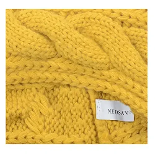 NEOSAN Womens Thick Ribbed Knit Winter Infinity Circle Loop Scarf - 5