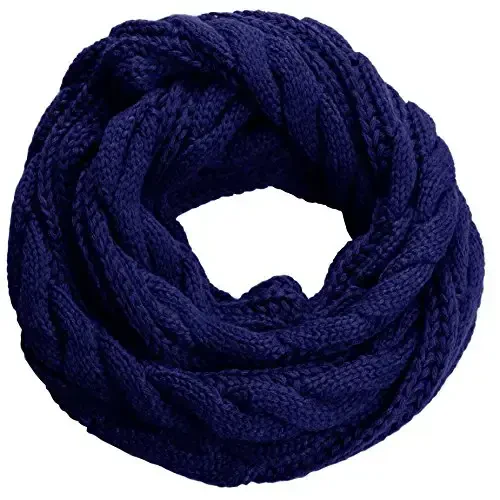 NEOSAN Womens Thick Ribbed Knit Winter Infinity Circle Loop Scarf - NEOSAN