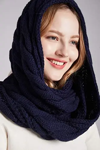 NEOSAN Womens Thick Ribbed Knit Winter Infinity Circle Loop Scarf - 6