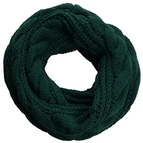 NEOSAN Womens Thick Ribbed Knit Winter Infinity Circle Loop Scarf - 1