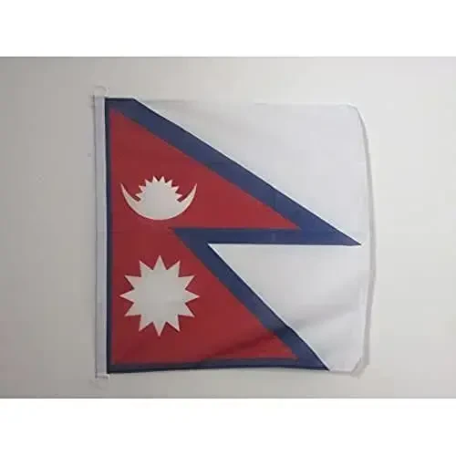 Nepal NAUTICAL Flag 18'' x 12'' - Nepalese flags 30 x 45 cm. - Banner 12x18 in for boat - AZ FLAG - 1