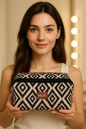 Непромокаемый многоцелевой косметический органайзер с ручкой и просторными отделениями для путешествий - 1