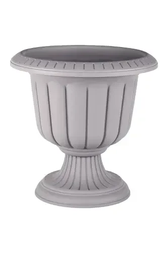 Nergiz 30cm Ayaklı Deliksiz Saksı Mocha Plastik Çiçek Saksısı-Kahve - 1