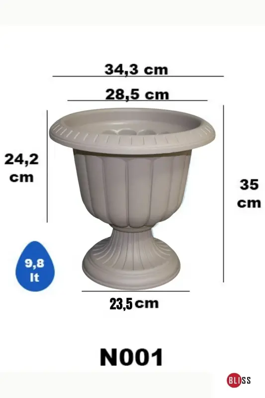NERGİZ SAKSI 1 NO 9.8 LT.-KİREMİT - 2