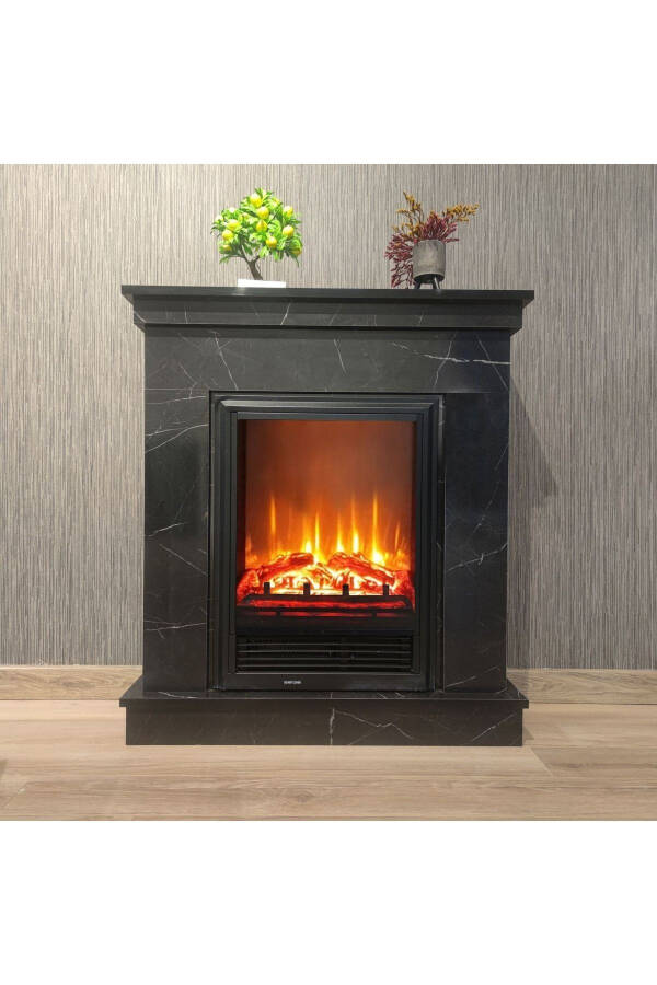 Nero Small Black Marble Pattern Fireplace 2015 - 3