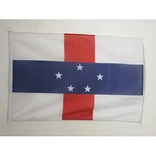 Netherlands Antilles NAUTICAL Flag 18'' x 12'' - Dutch flags 30 x 45 cm. - Banner 12x18 in for boat - AZ FLAG 