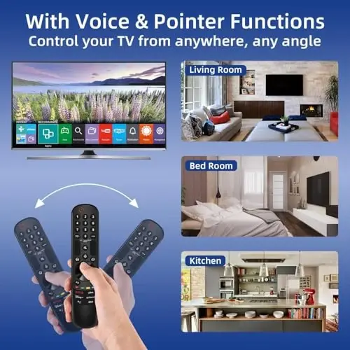 Nettech New LG AKB72915239 Universal Remote Control for All LG Brand TV, Smart TV - 1 Year Warranty(LG-23+AL) - 6