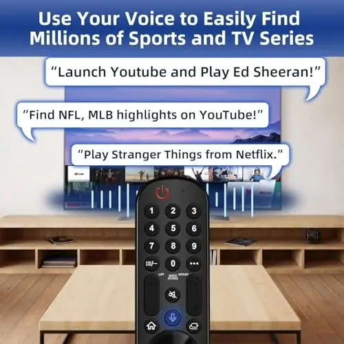 Replacement for LG TV Remote, for All 2019-2024 LG Remote Control for Smart TVs, for Magic MR20/21/22/23/24GA with Voice and Pointer Function. 1-Year Warranty. - 4