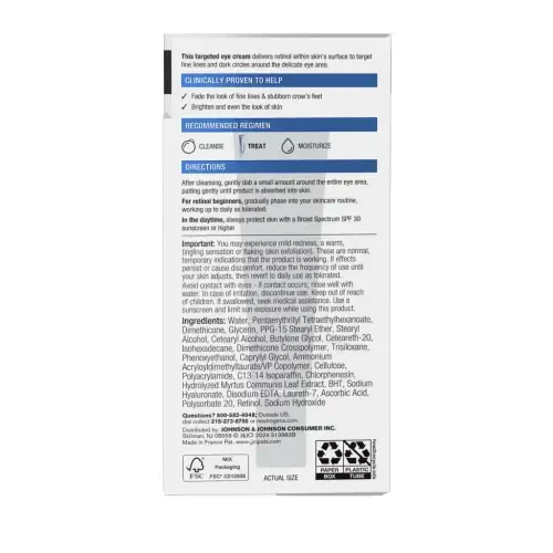 Neutrogena Rapid Wrinkle Repair Retinol Skin Care Eye Cream, 0.5 oz - 7