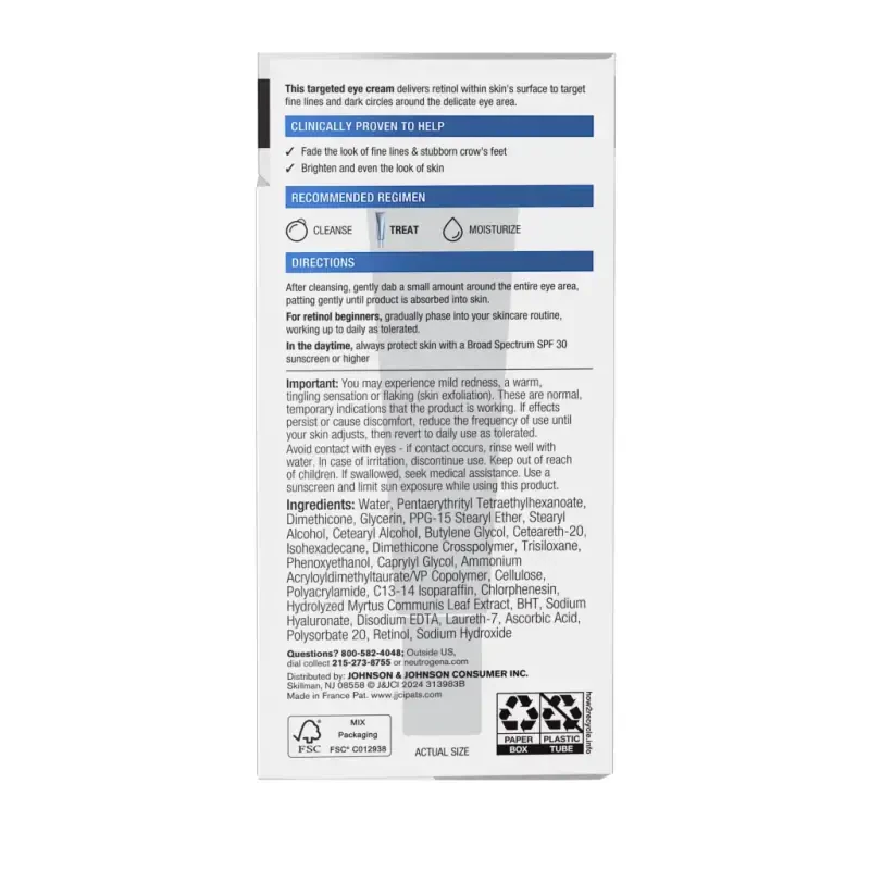 Neutrogena Rapid Wrinkle Repair Retinol terini parvarish qiluvchi koʻz kremi, 14 g - 7