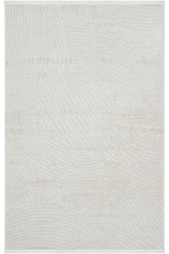 Nevada 2502 Cream Beige Modern Embossed Soft Easy-to-Clean Plain Color Living Room Carpet-Cream 4 - 3
