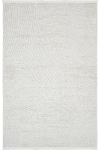 Nevada 2502 Cream Beige Modern Embossed Soft Easy-to-Clean Plain Color Living Room Carpet-Cream 4 - 4
