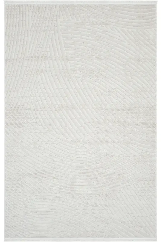 Nevada 2502 Cream Beige Modern Embossed Soft Easy-to-Clean Plain Color Living Room Carpet-Cream 4 - 4
