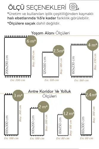 Nevada 2502 Krem Bej Modern Kabartmalı Yumuşak Kolay Temizlenen Düz Renk Salon Oturma Odası Halısı-Krem 4 - 6