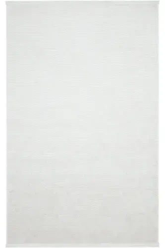 Nevada 2504 Cream Beige Machine Carpet Soft Embossed Plain Carpet Summer Room Living Room Hall Carpet-White - 3