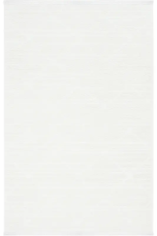 Nevada 2509 Cream Embossed Carpet Soft Fringed Modern Home Room Living Room Bedroom Carpet-Beige White - 2
