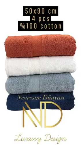Nevresim Dünyası 50x100 4'lü Havlu Prime 3 - 1