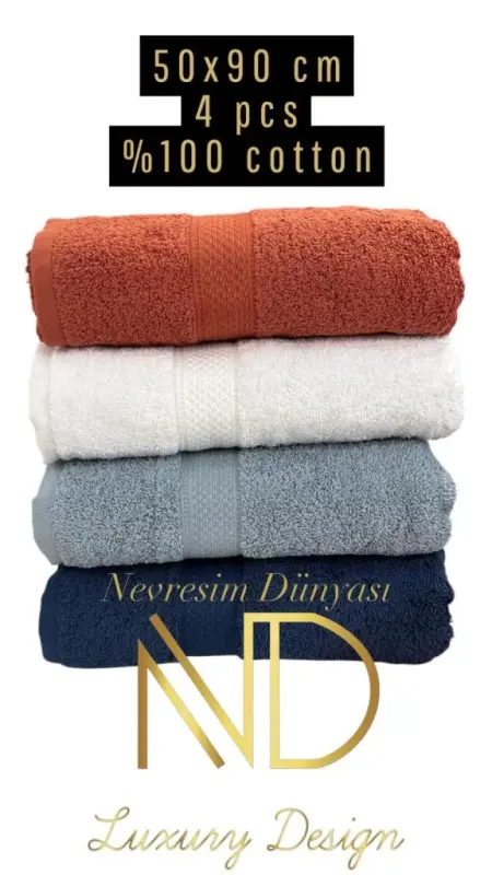 Nevresim Dünyası 50x100 4'lü Havlu Prime 3 - NEVRESIMDUNYASI