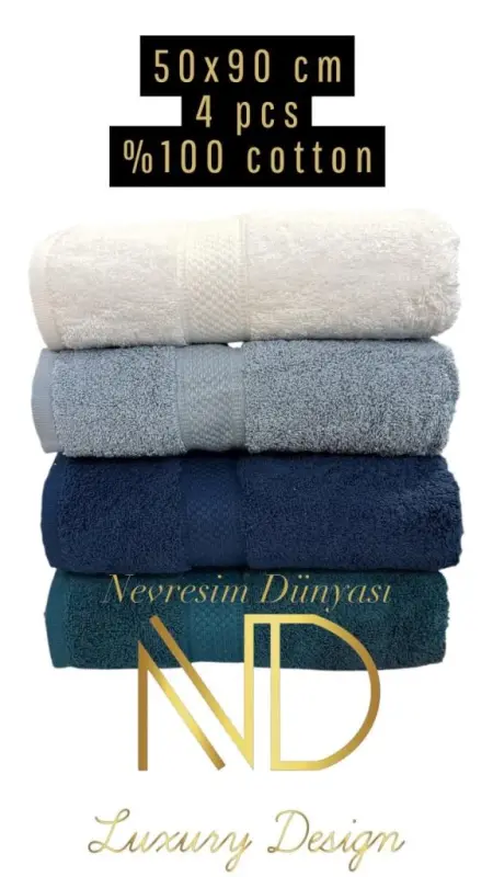 Nevresim Dünyası 50x100 4'lü Havlu Prime 4 - 1