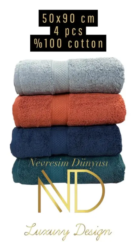 Nevresim Dünyası 50x100 4'lü Havlu Prime 5 - 1
