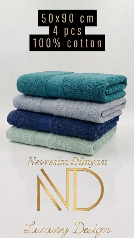 Nevresim Dünyası 50x100 4'lü Havlu Prime 7 - 2