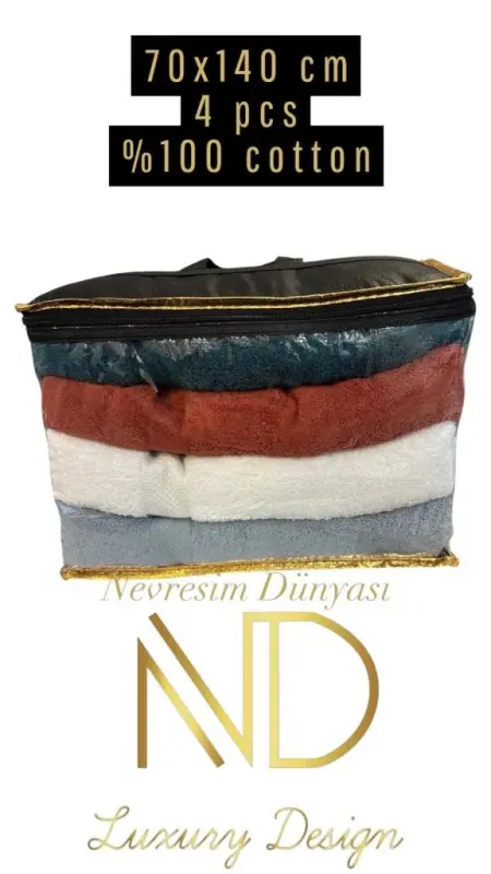 Nevresim Dünyası 70x140 4'lü Havlu Prime 3 - 1