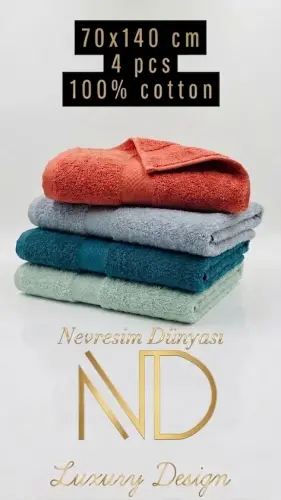 Nevresim Dünyası 70x140 4'lü Havlu Prime 6 - NEVRESIMDUNYASI (1)