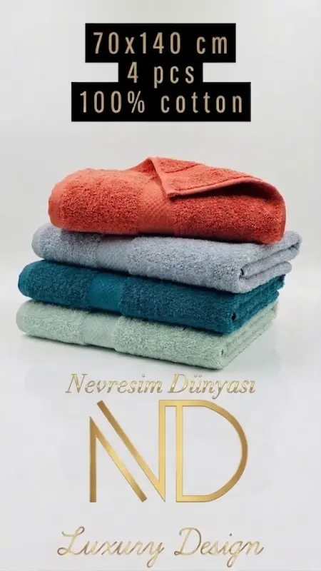 Nevresim Dünyası 70x140 4'lü Havlu Prime 6 - 2